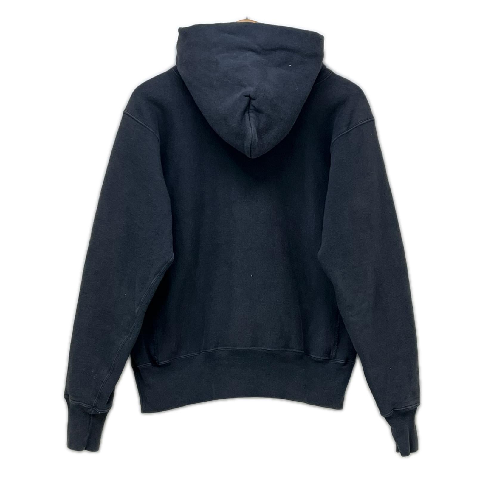 パーカー Champion YALE college hoodie 赤ﾀｸﾞ 復刻 L ネイビー
