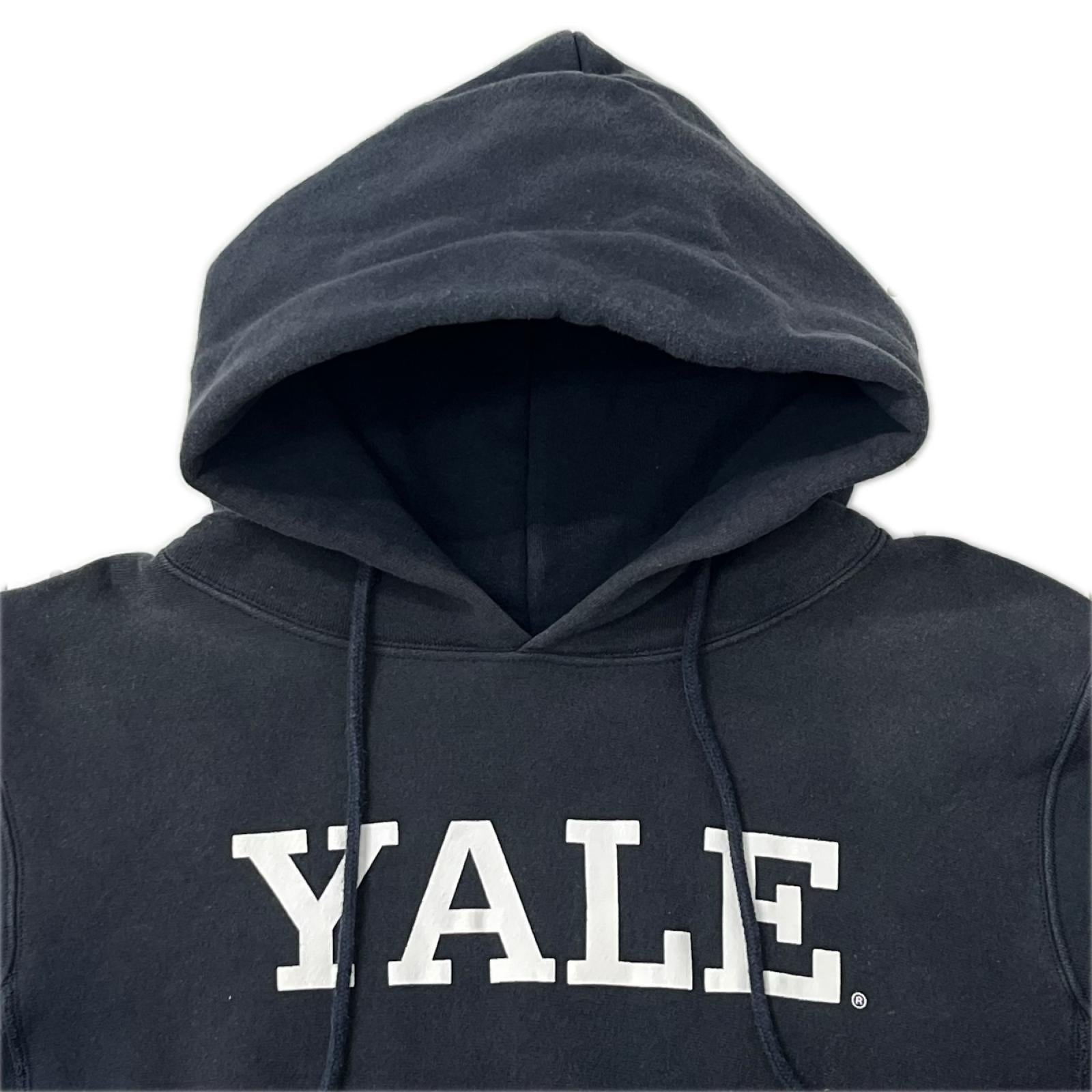 パーカー Champion YALE college hoodie 赤ﾀｸﾞ 復刻 L ネイビー