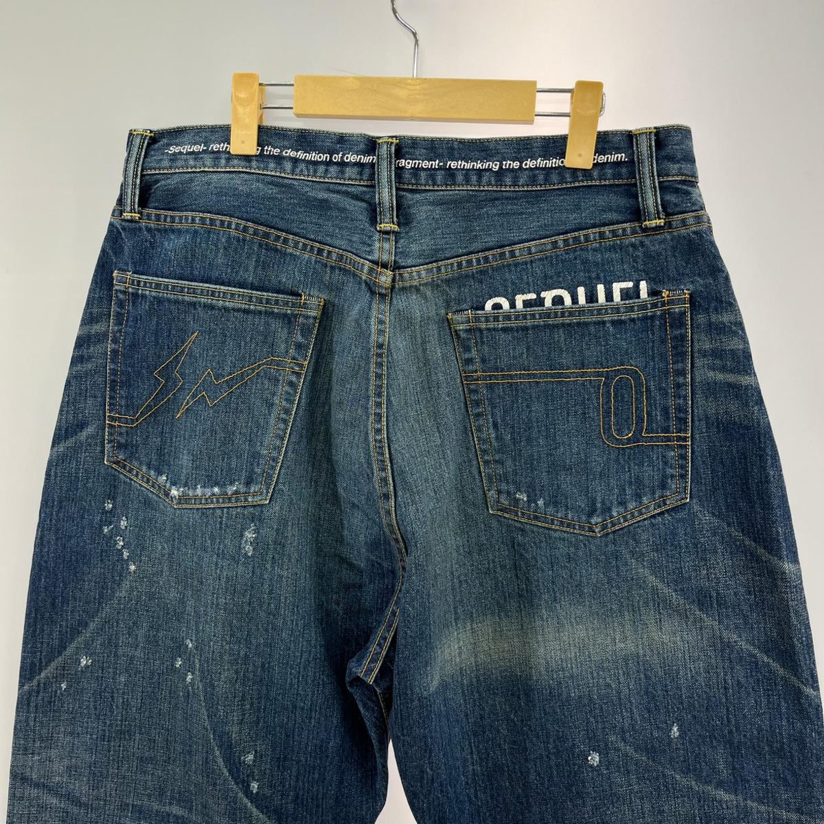 デニムパンツ SEDUEL　fragment （L)　約35ｲﾝgﾁ4 L ネイビー