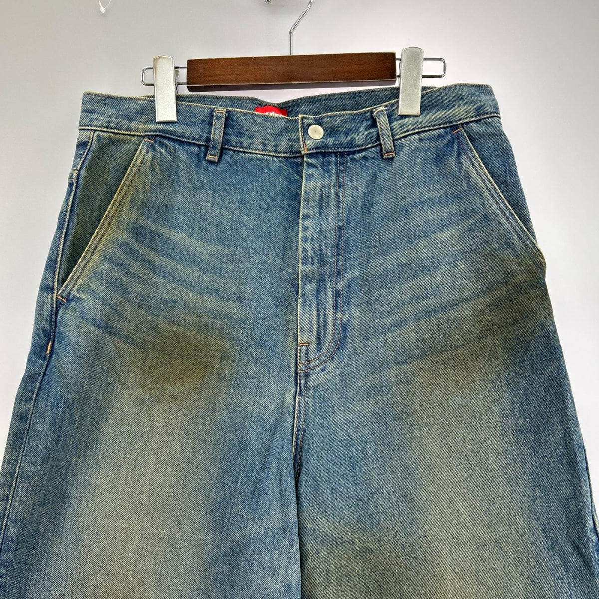 デニムパンツ order 25SS LOOSE DENIM HALF PANTS VINTAGE M ブルー