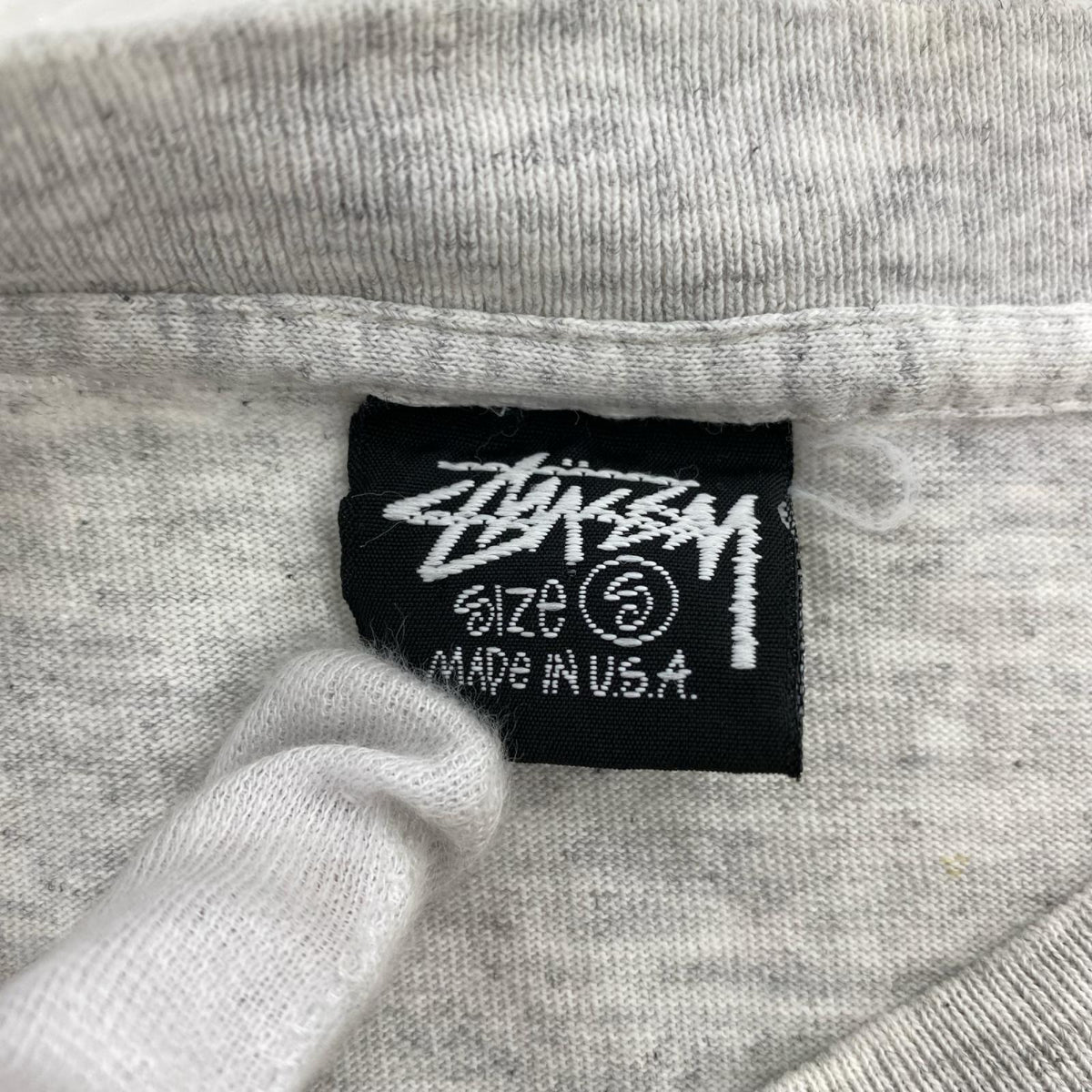 半袖Ｔシャツ 80S～ オールドSTUSSY 王冠ﾛｺﾞ S グレー