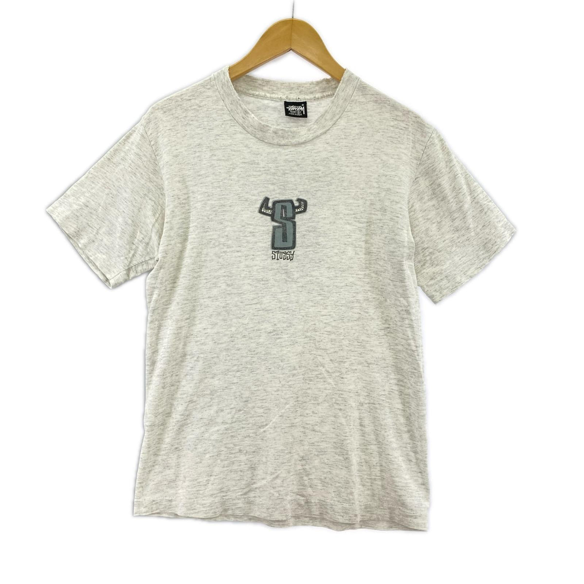 半袖Ｔシャツ オールドSTUSSY Sロゴプリント S グレー