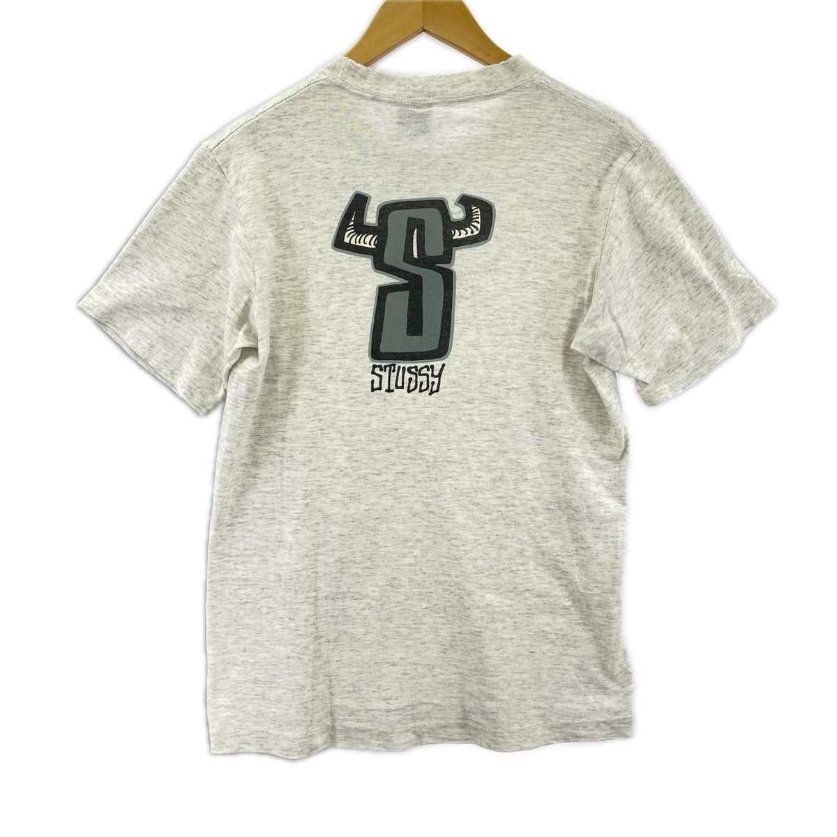 半袖Ｔシャツ オールドSTUSSY Sロゴプリント S グレー