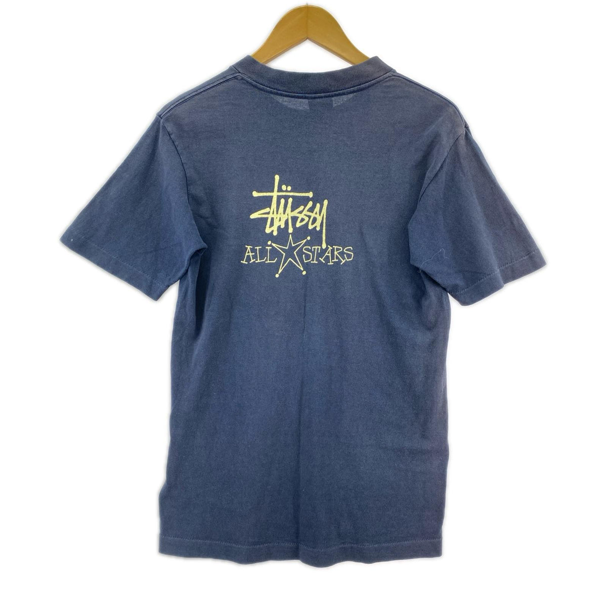半袖Ｔシャツ オールドSTUSSY ALLSTAR 紺 S ネイビー