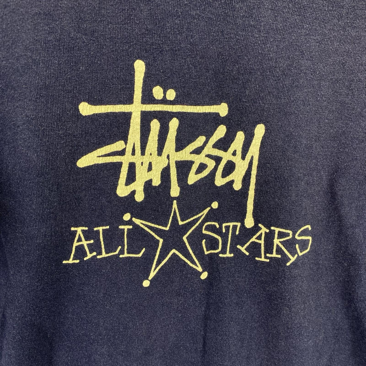 半袖Ｔシャツ オールドSTUSSY ALLSTAR 紺 S ネイビー