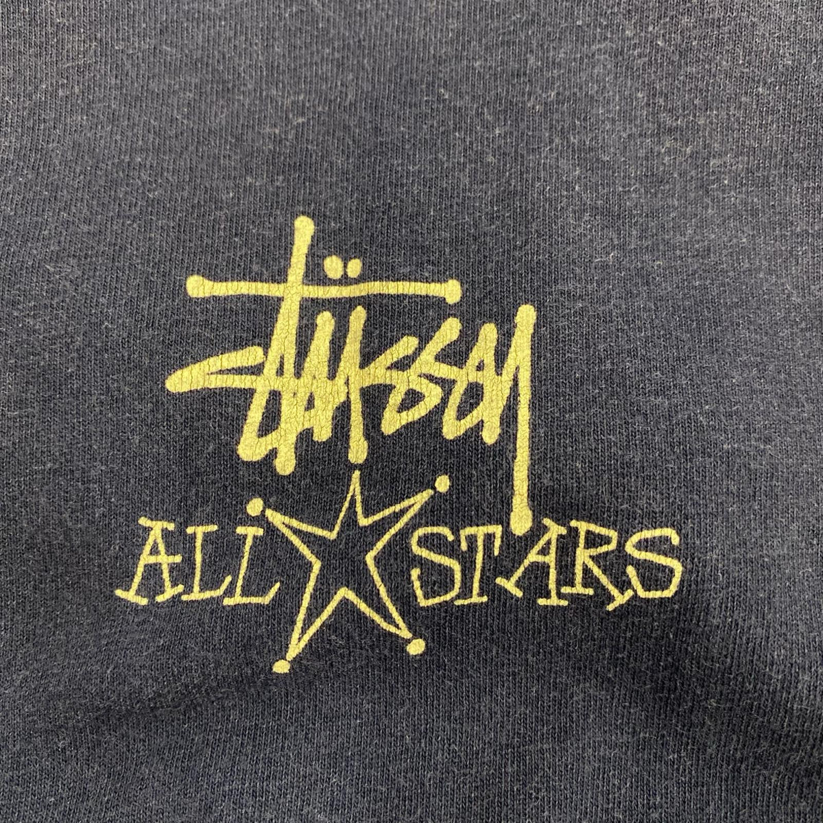 半袖Ｔシャツ オールドSTUSSY ALLSTAR 紺 S ネイビー