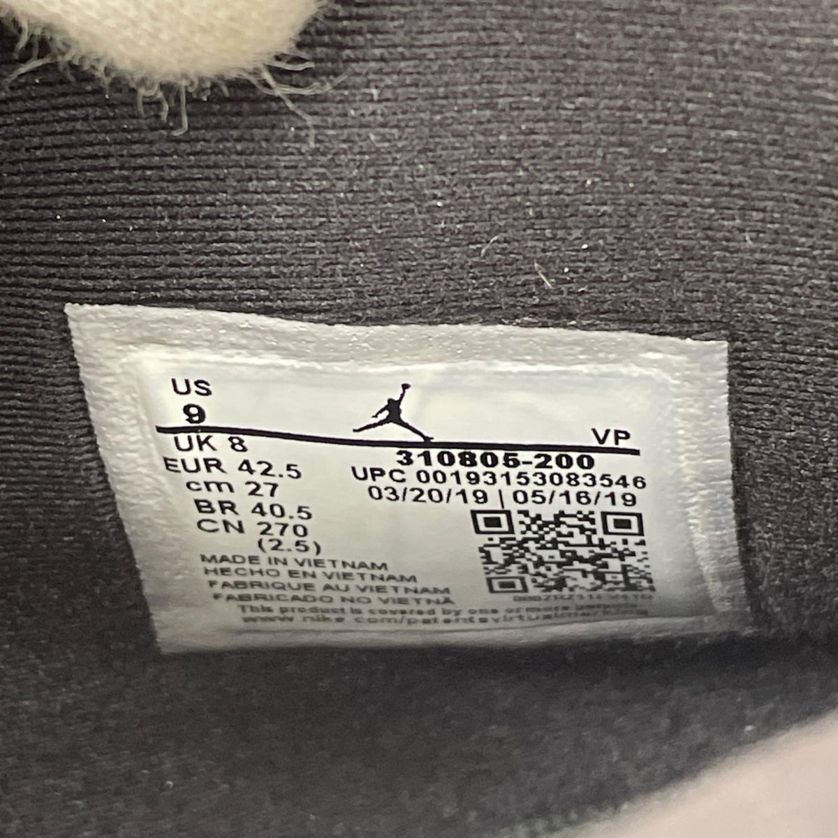 スニーカー AIR JORDAN 10 RETRO 27cm (US9 UK8 1/2 EU44) ブラウン