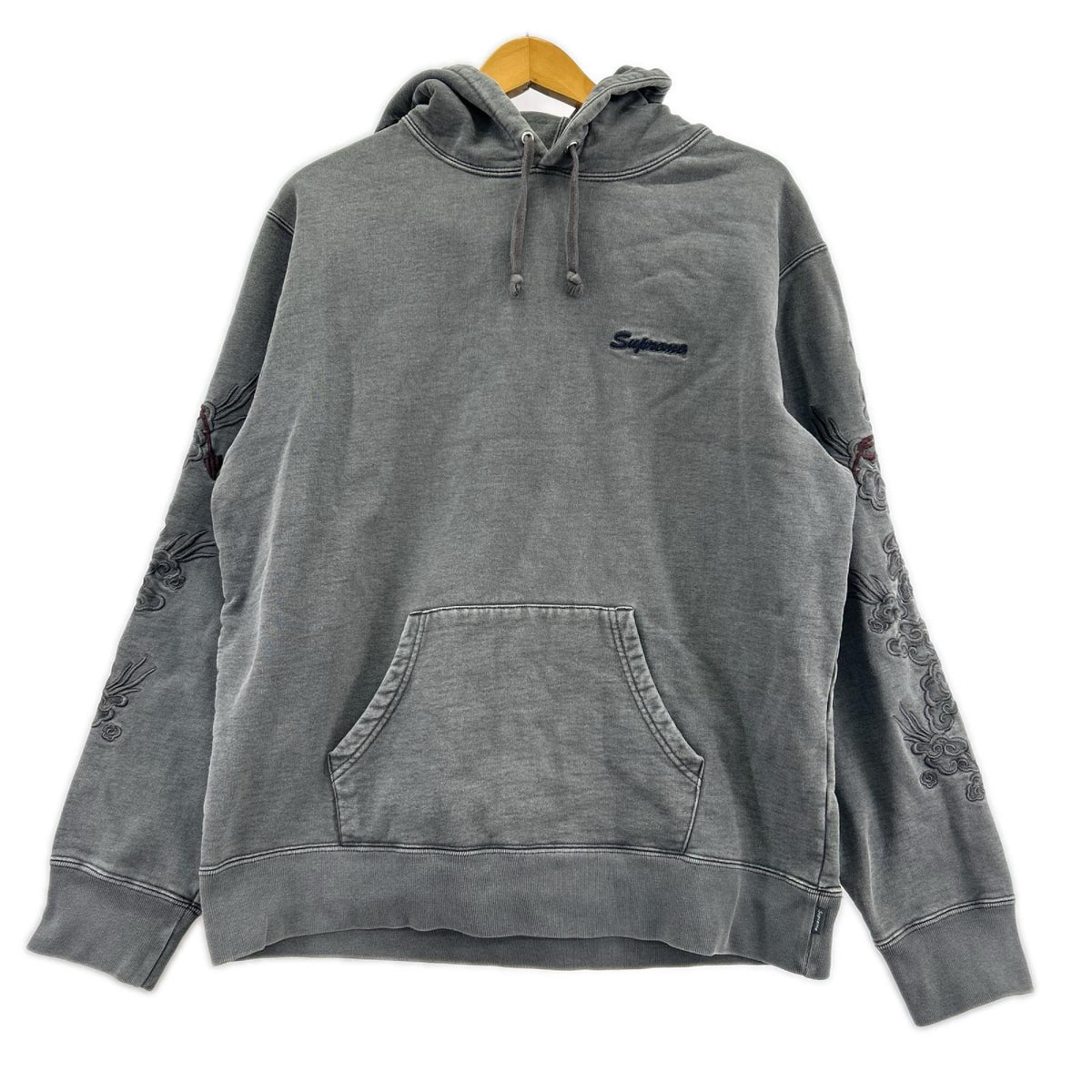 パーカー 20ss dragon overdyed hooded sweatshirt S グレー