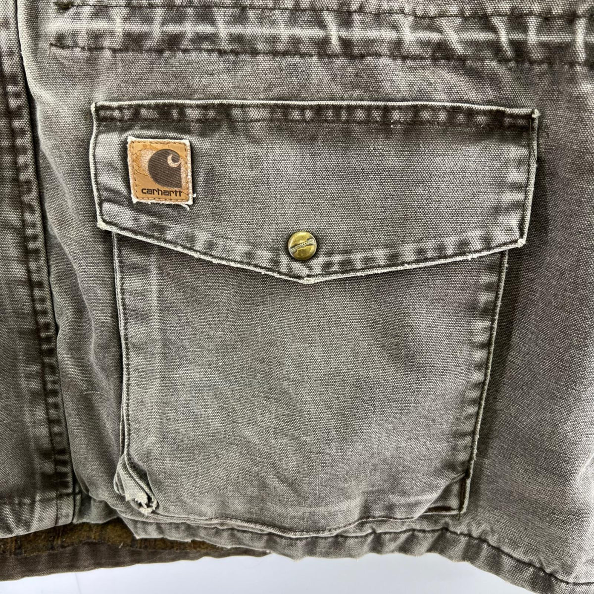 ジャケット 00s ﾗﾝﾁｺｰﾄ ｸﾞﾚｰ 2XL ブラウン