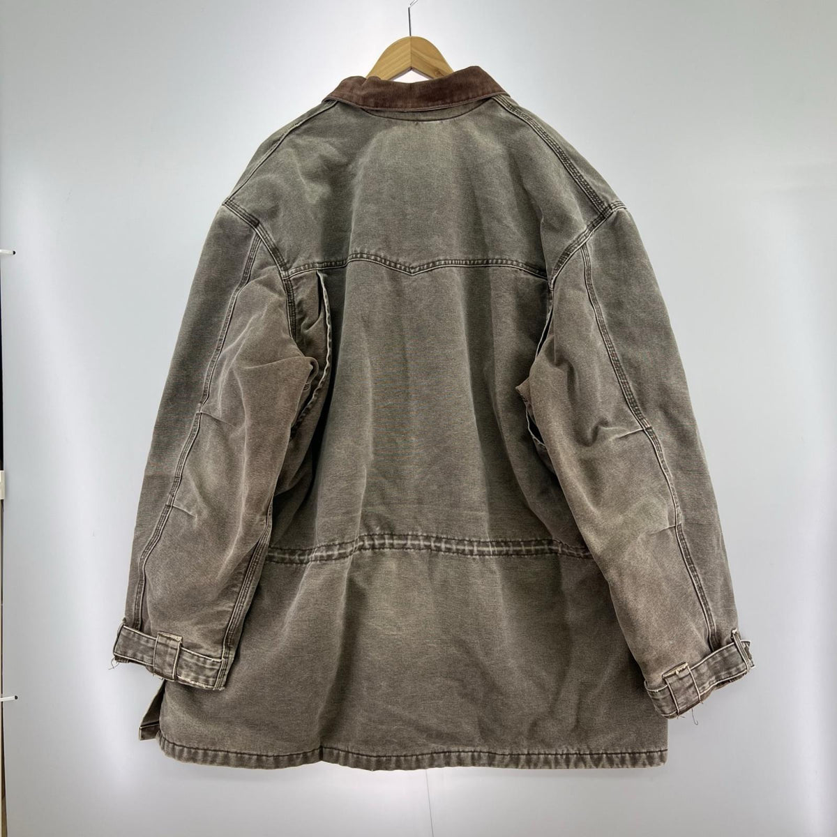 ジャケット 00s ﾗﾝﾁｺｰﾄ ｸﾞﾚｰ 2XL ブラウン