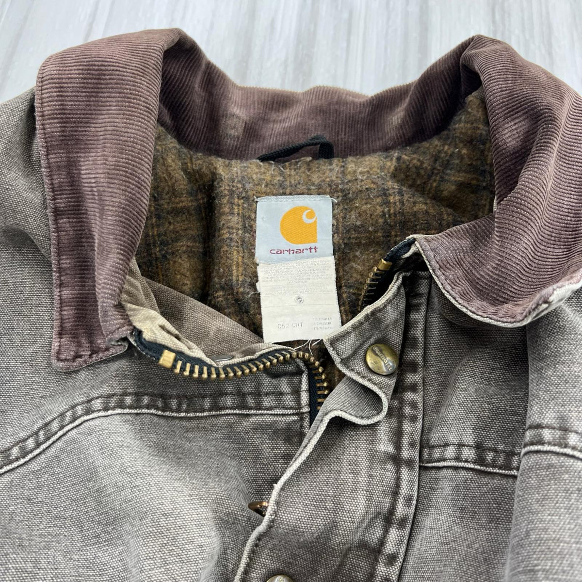 ジャケット 00s ﾗﾝﾁｺｰﾄ ｸﾞﾚｰ 2XL ブラウン