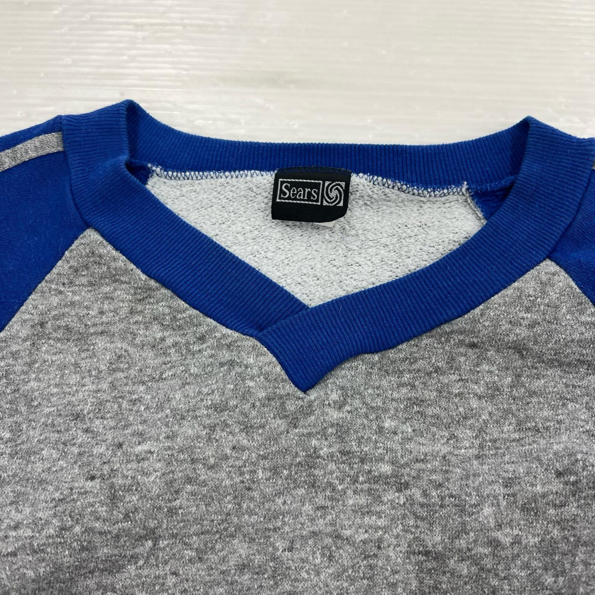 スウェット Sears ～80S ﾗｸﾞﾗﾝ ﾌﾞﾙｰ XL グレー