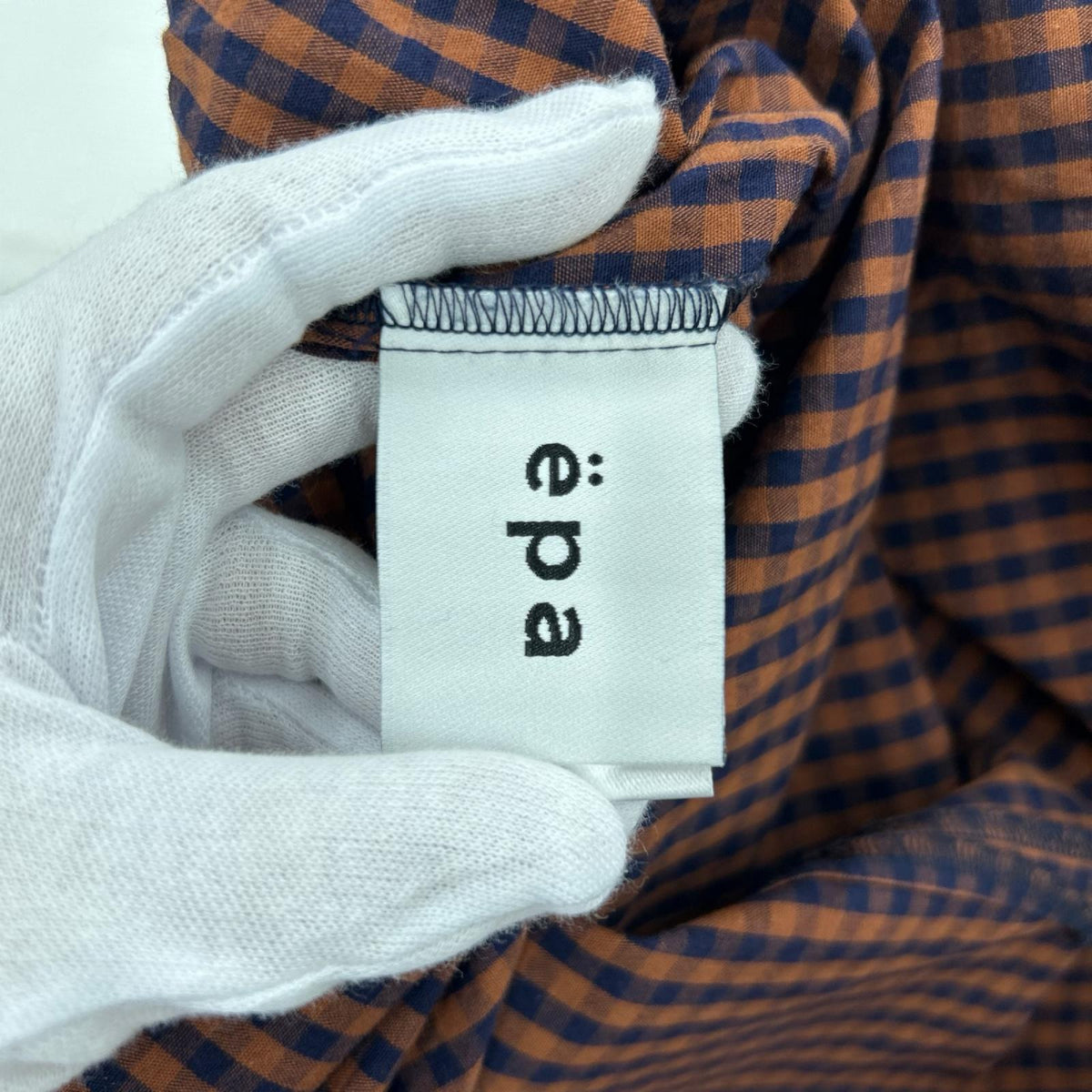 長袖Ｔシャツ epa/ﾁｪｯｸ フリー ブラウン