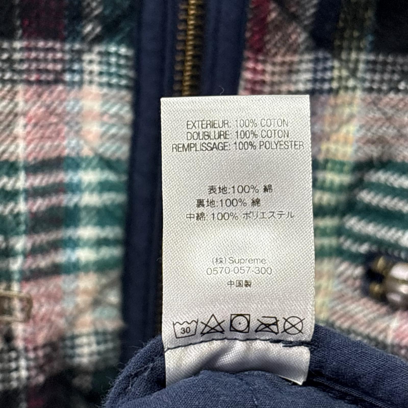 ナイロンジャケット 19FW/Quikted Plaid Zip Up Shirt L マルチカラー