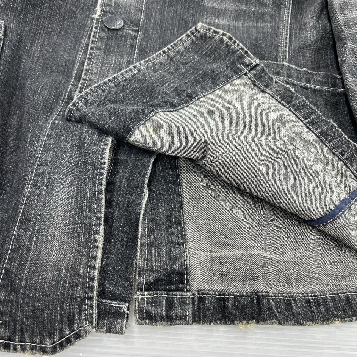 デニムジャケット levis カバーオール ﾌﾞﾗｯｸ L ブラック