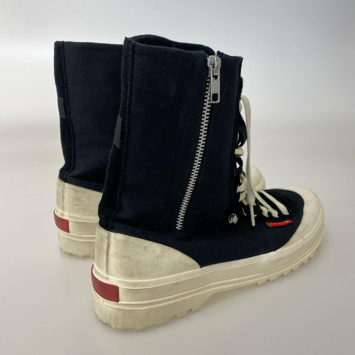 スニーカー PAURA X SUPERGA ﾊｲｶｯﾄｽﾆｰｶｰ 黒 (43)