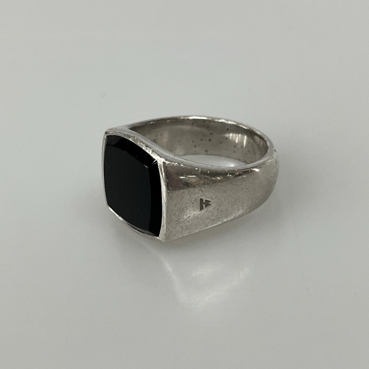 リング・指輪 Cushion Black Onyx 64 シルバー