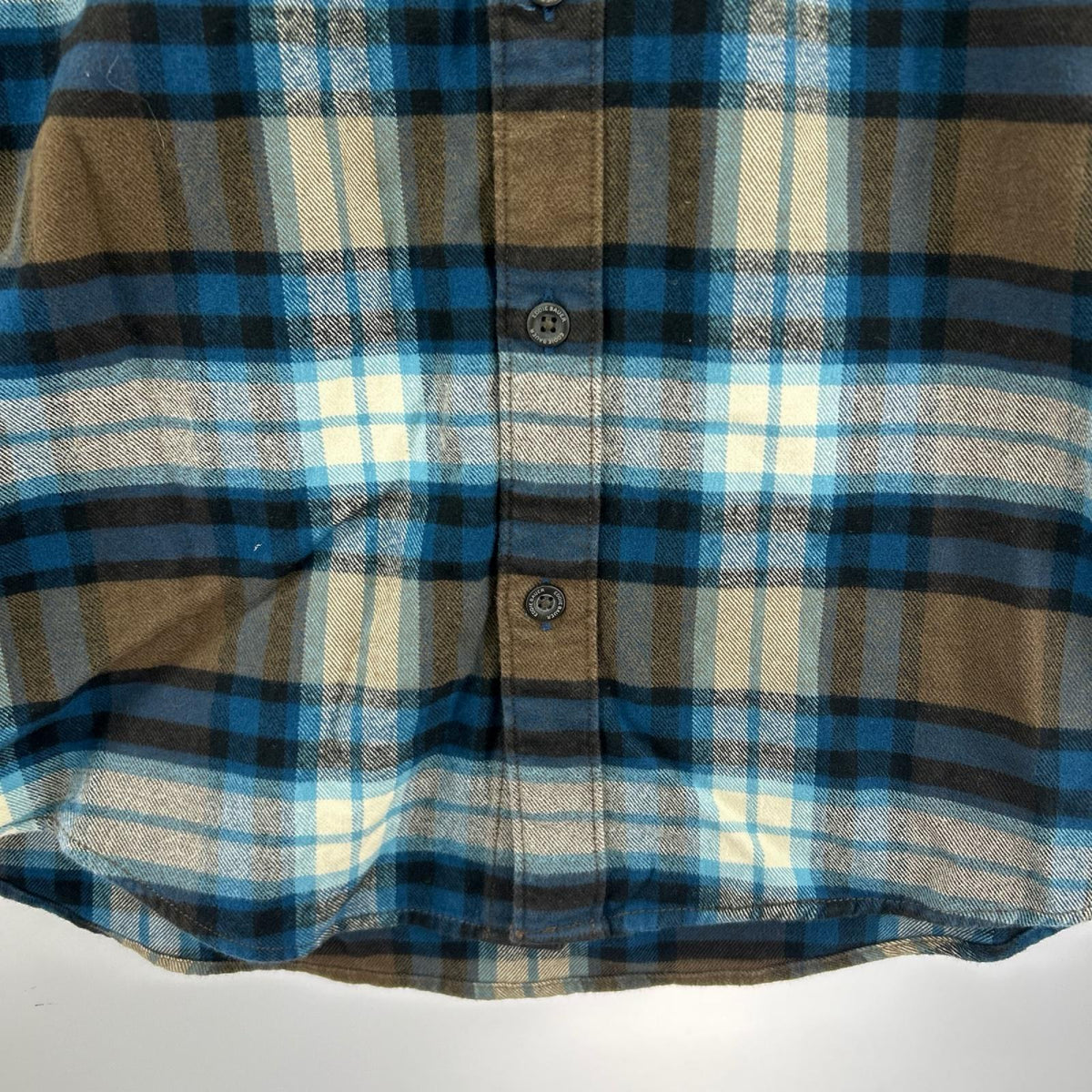 長袖シャツ ﾁｪｯｸ柄 M 青 M