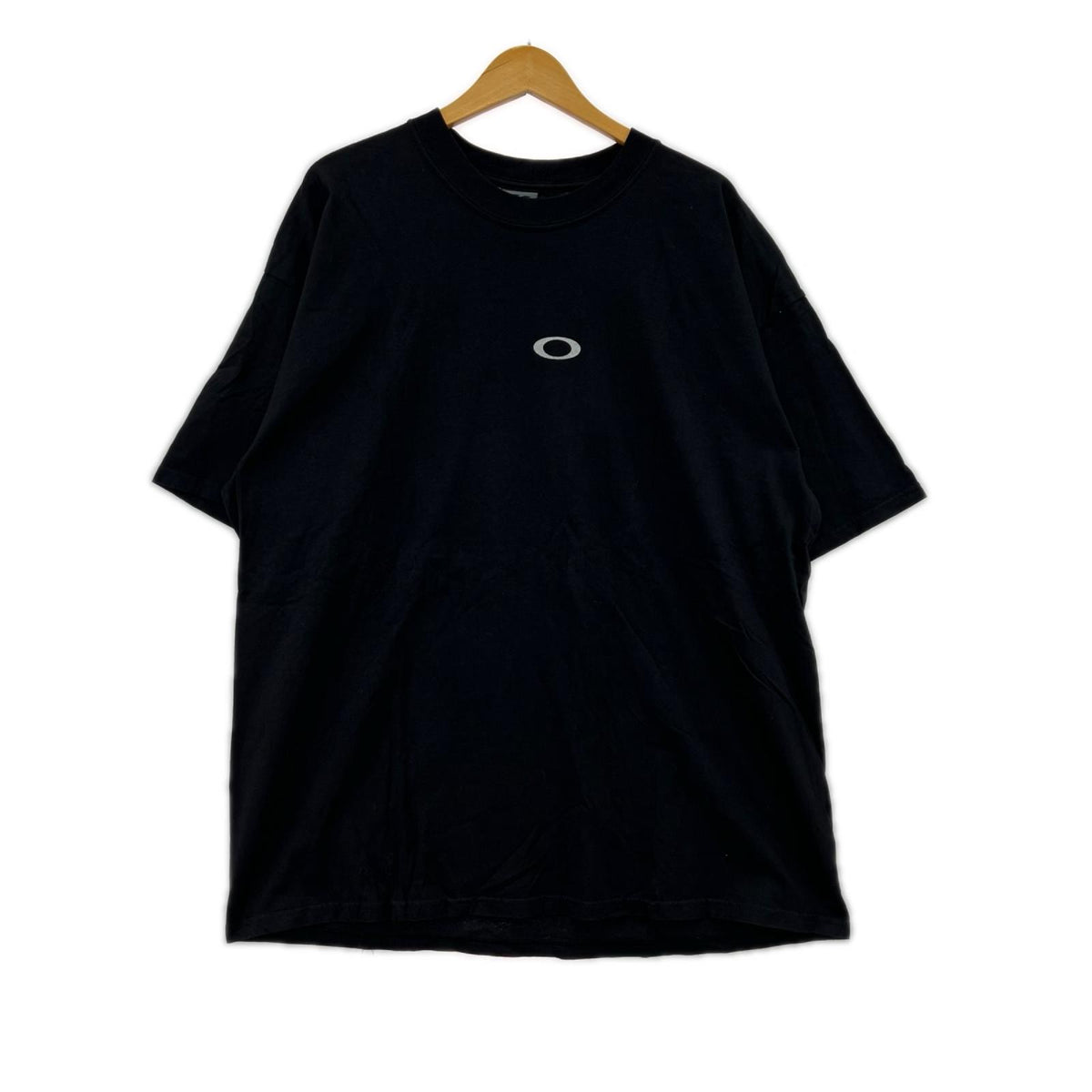 半袖Ｔシャツ OAKLEY SOFTWARE 90s~ USA製 ｾﾝﾀｰﾛｺﾞ ﾊﾞｯｸﾌﾟﾘﾝﾄTee XL 黒 ブラック