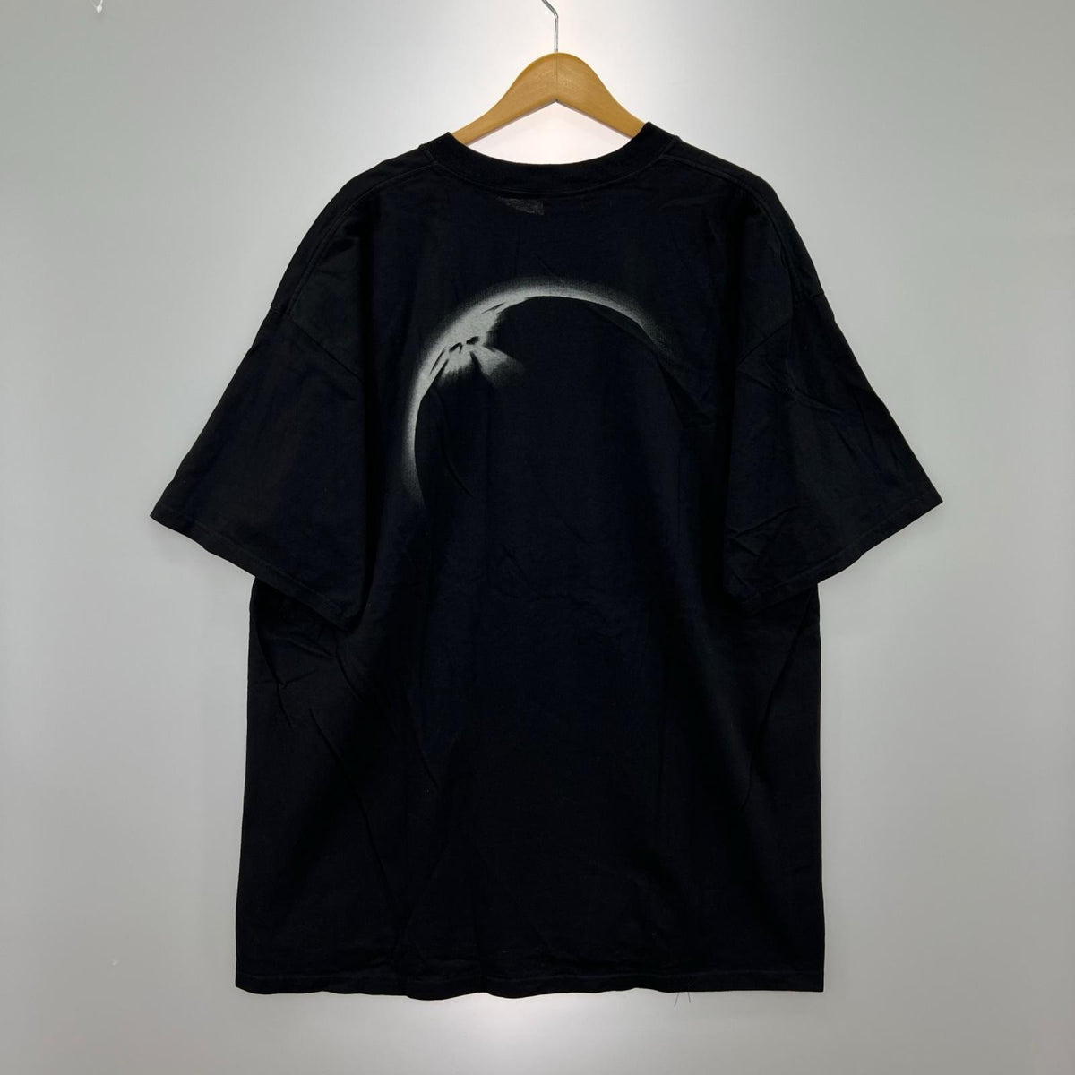 半袖Ｔシャツ OAKLEY SOFTWARE 90s~ USA製 ｾﾝﾀｰﾛｺﾞ ﾊﾞｯｸﾌﾟﾘﾝﾄTee XL 黒 ブラック