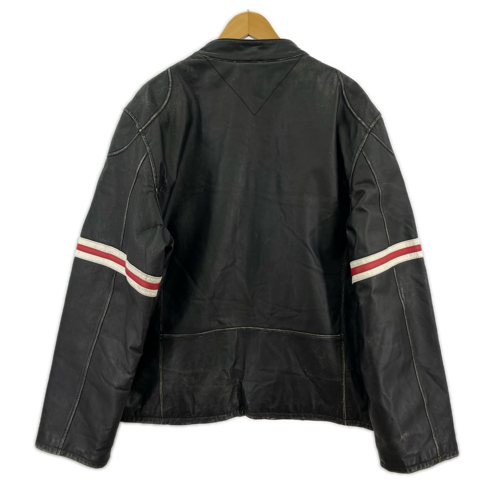 ジャケット WILSONS LEATHER製 シングルライダースジャケット BLK (XL) グッドエイジング ブラック