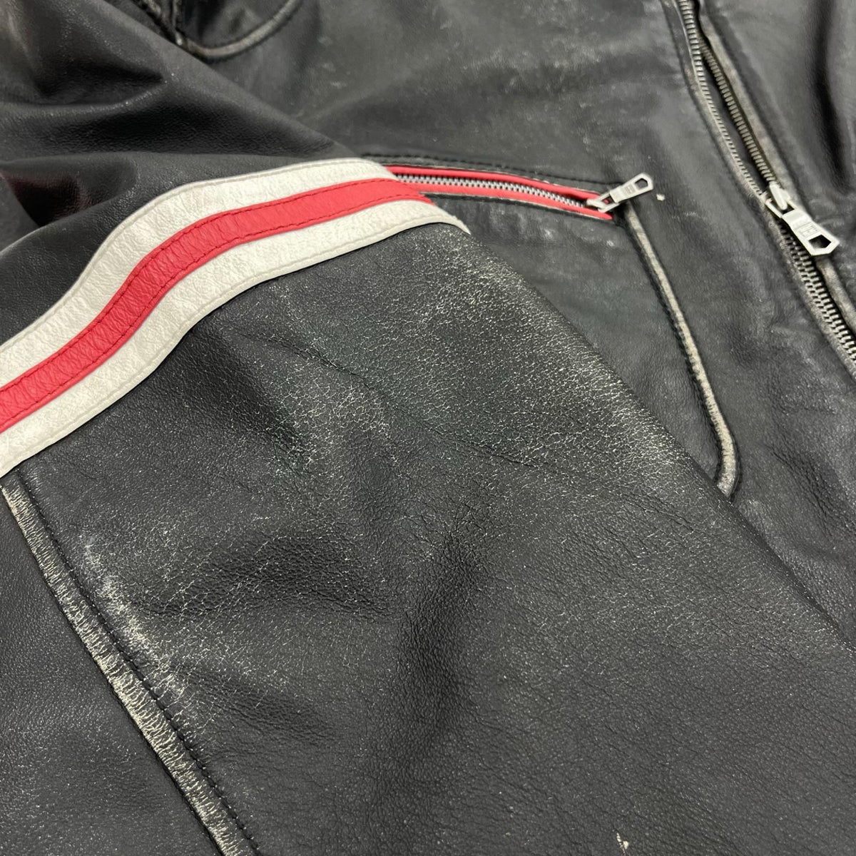 ジャケット WILSONS LEATHER製 シングルライダースジャケット BLK (XL) グッドエイジング ブラック