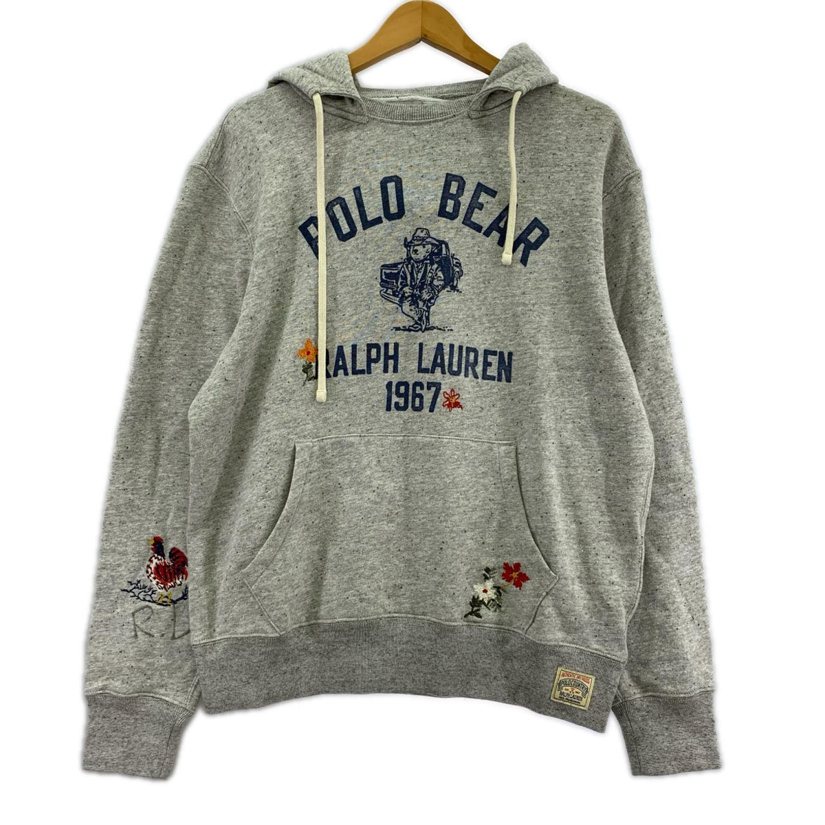 パーカー POLO COUNTRY 復刻 刺繍ﾊﾟｰｶｰ ｸﾞﾚｰ (M) M グレー