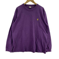 長袖Ｔシャツ CALEE VINTAGE TYPE NT LOGO L/S TEE L PPL L パープル