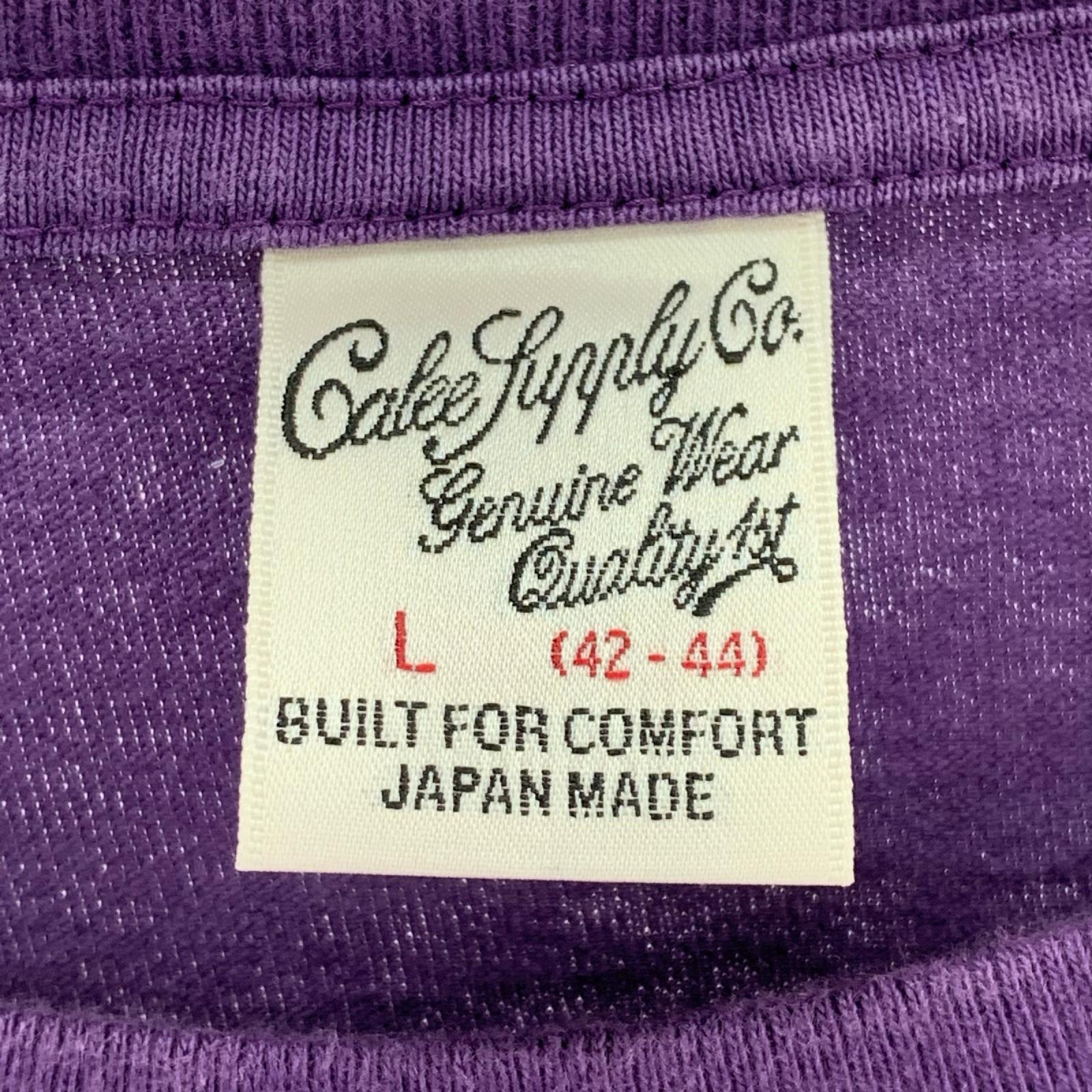 長袖Ｔシャツ CALEE VINTAGE TYPE NT LOGO L/S TEE L PPL L パープル