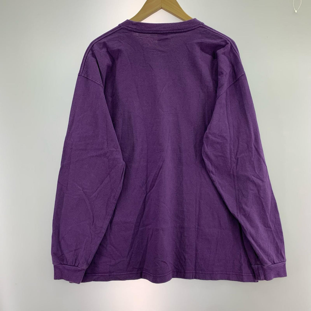 長袖Ｔシャツ CALEE VINTAGE TYPE NT LOGO L/S TEE L PPL L パープル