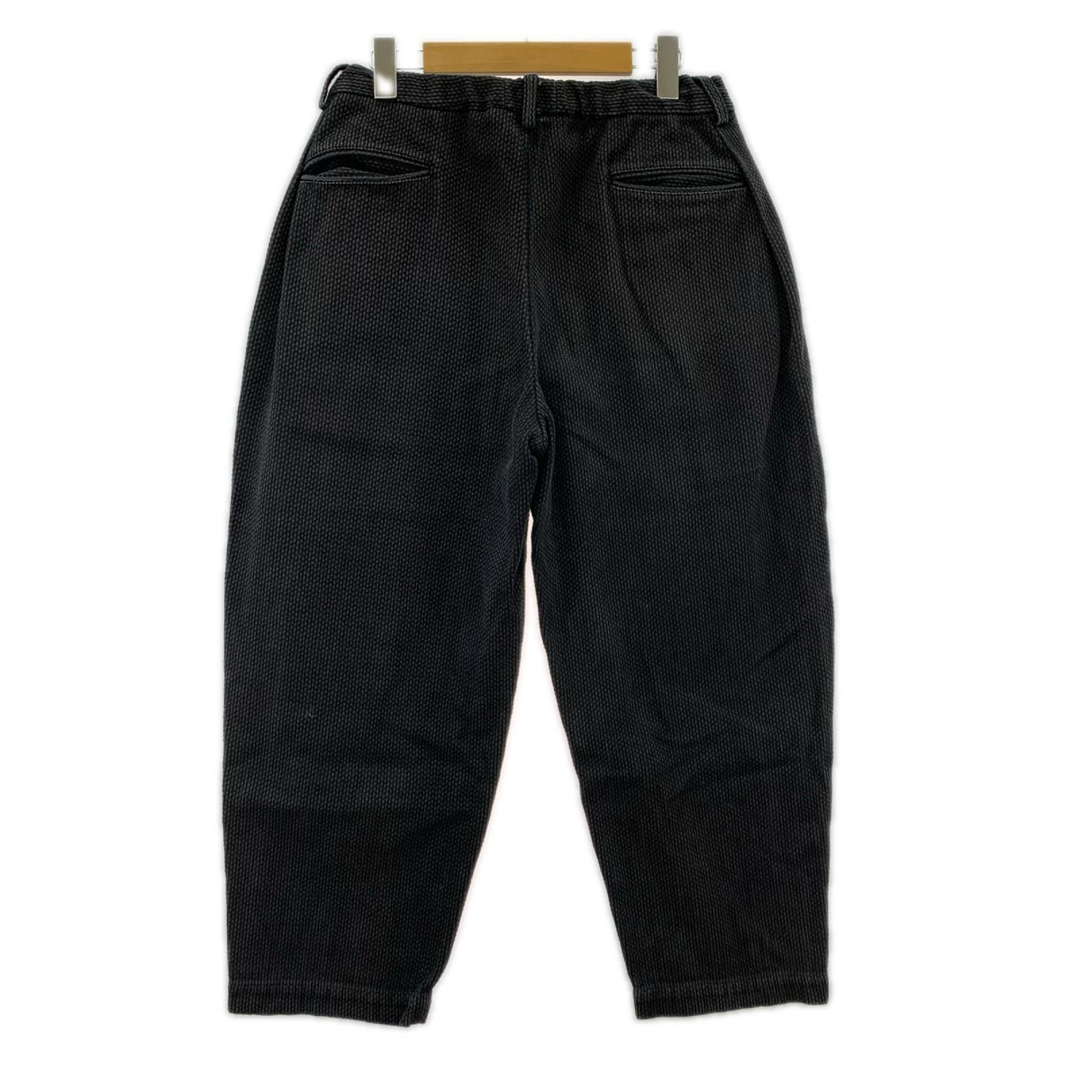 パンツ COLINA Sashiko W-tuck Pants 刺し子ﾊﾟﾝﾂ S 黒 S ブラック