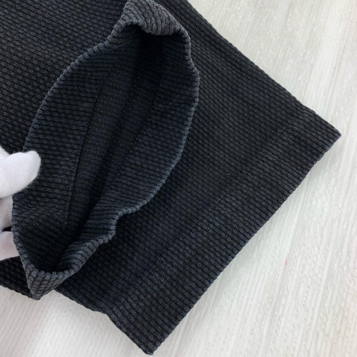 パンツ COLINA Sashiko W-tuck Pants 刺し子ﾊﾟﾝﾂ S 黒 S ブラック