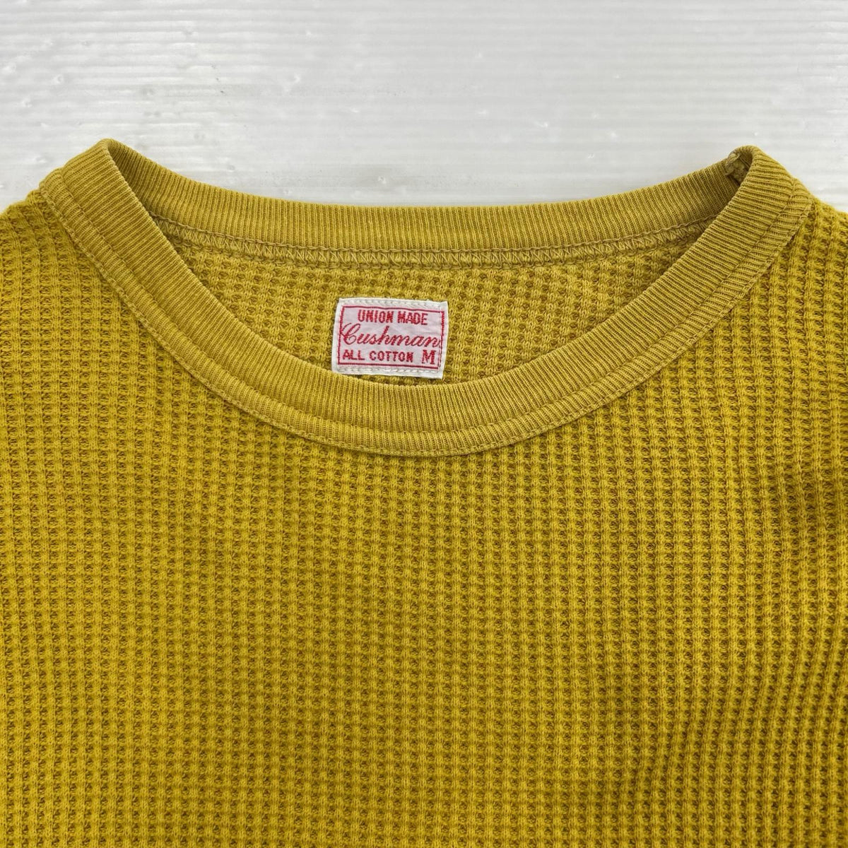 長袖Ｔシャツ ﾜｯﾌﾙｻｰﾏﾙ　ｲｴﾛｰ　M M イエロー