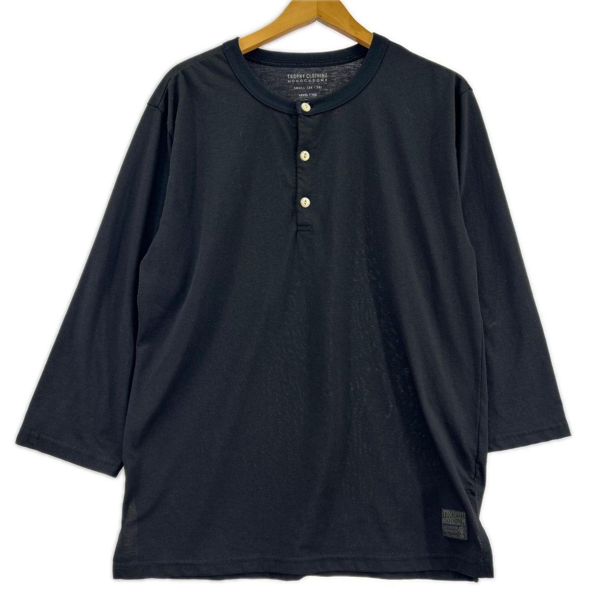 長袖Ｔシャツ TROPHY CLOTHING　ﾍﾝﾘｰﾈｯｸ S ブラック