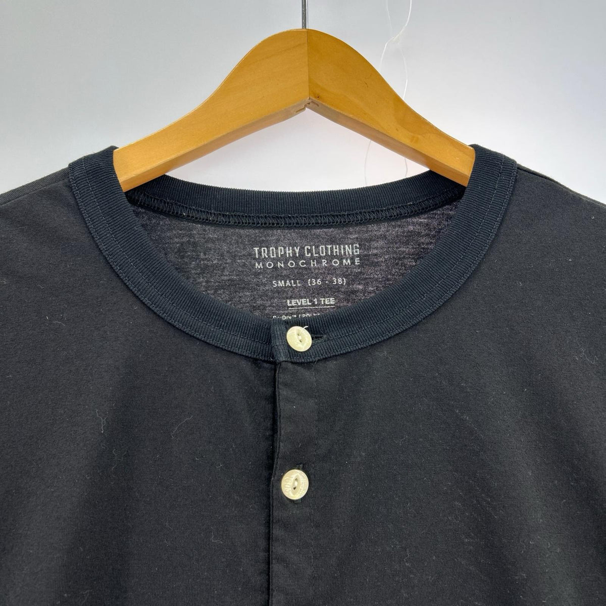長袖Ｔシャツ TROPHY CLOTHING　ﾍﾝﾘｰﾈｯｸ S ブラック