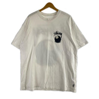 半袖Ｔシャツ STUSSY 8ボール 白 L L ホワイト