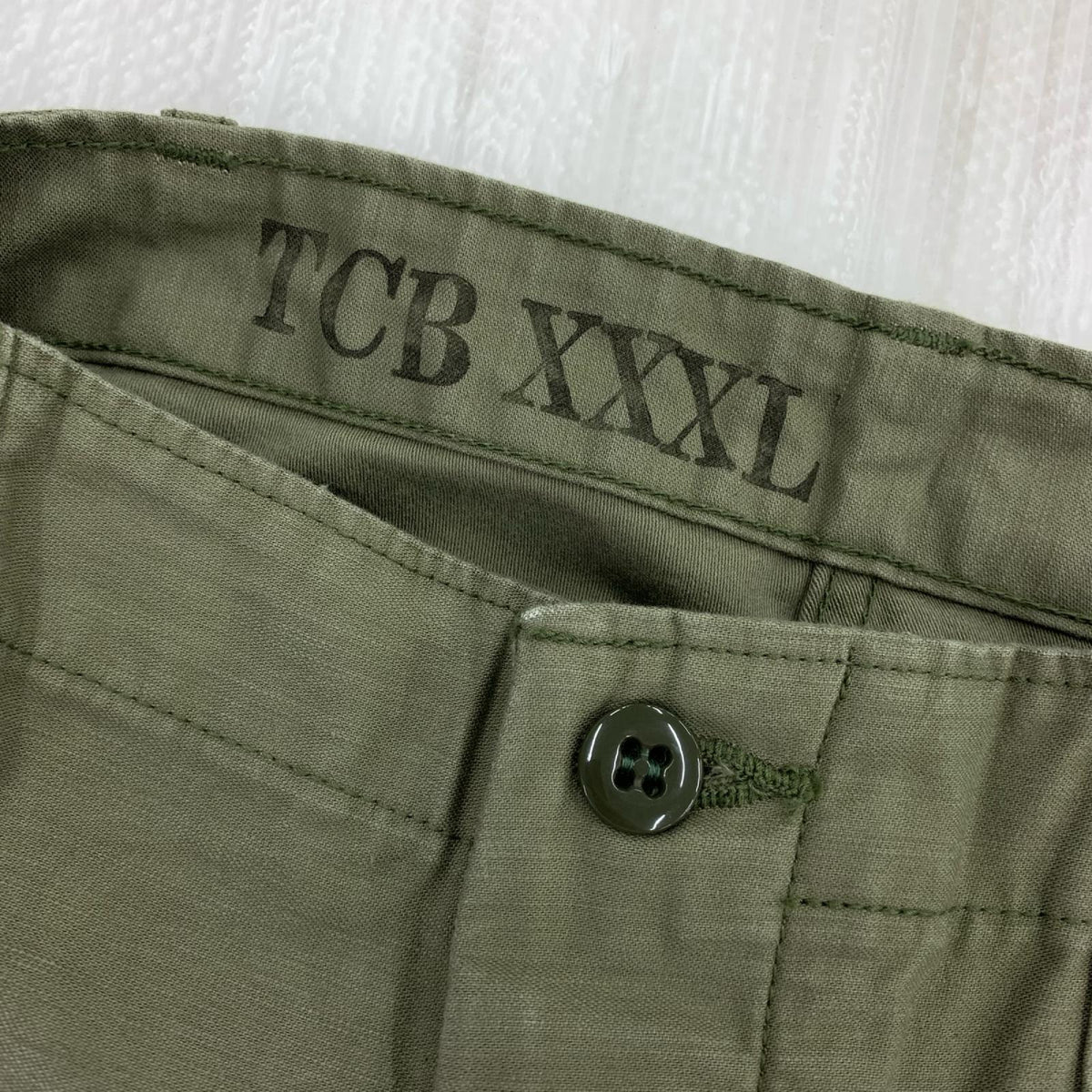パンツ TCB JEANS ﾍﾞｲｶｰﾊﾟﾝﾂ 4L ｵﾘｰﾌﾞ