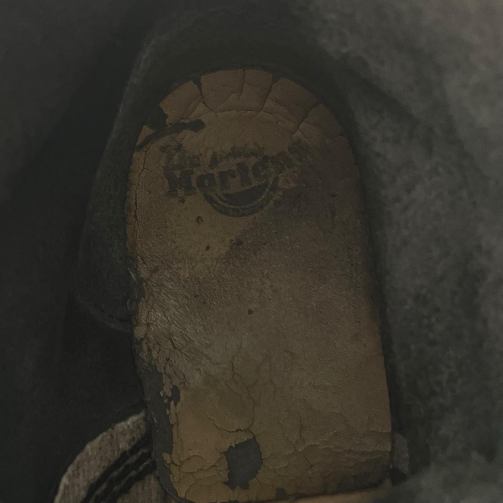ブーツ Dr.Martens 8ﾎｰﾙﾌﾞｰﾂ 1460 紺 (UK9) ブラック