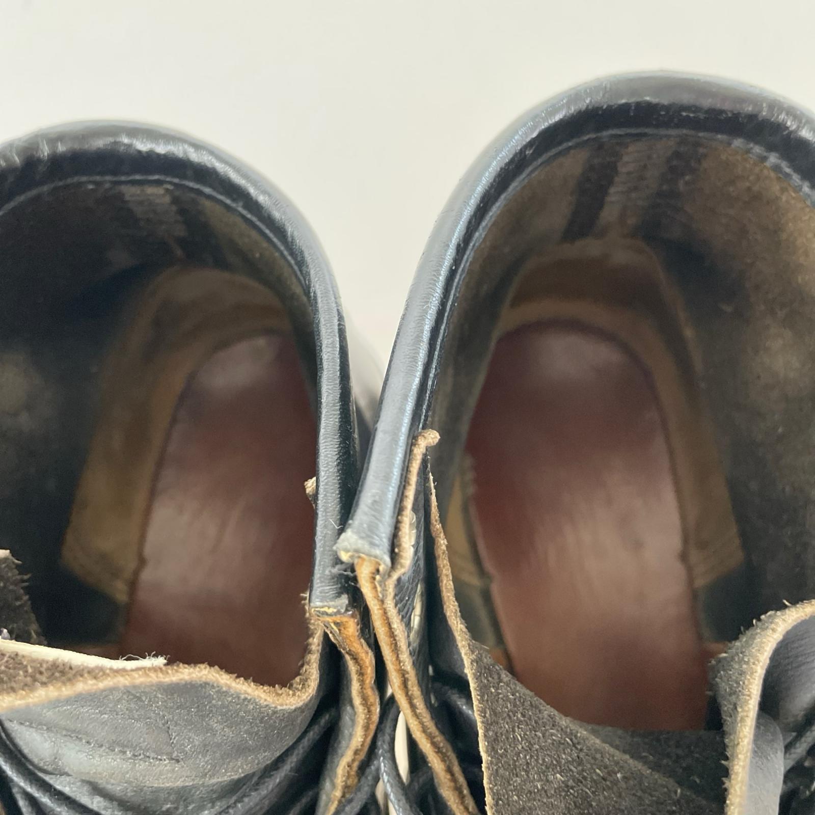 ブーツ RED WING ｱｲﾘｯｼｭｾｯﾀｰ 犬ﾀｸﾞ復刻 黒 (7 1/2E) ブラック