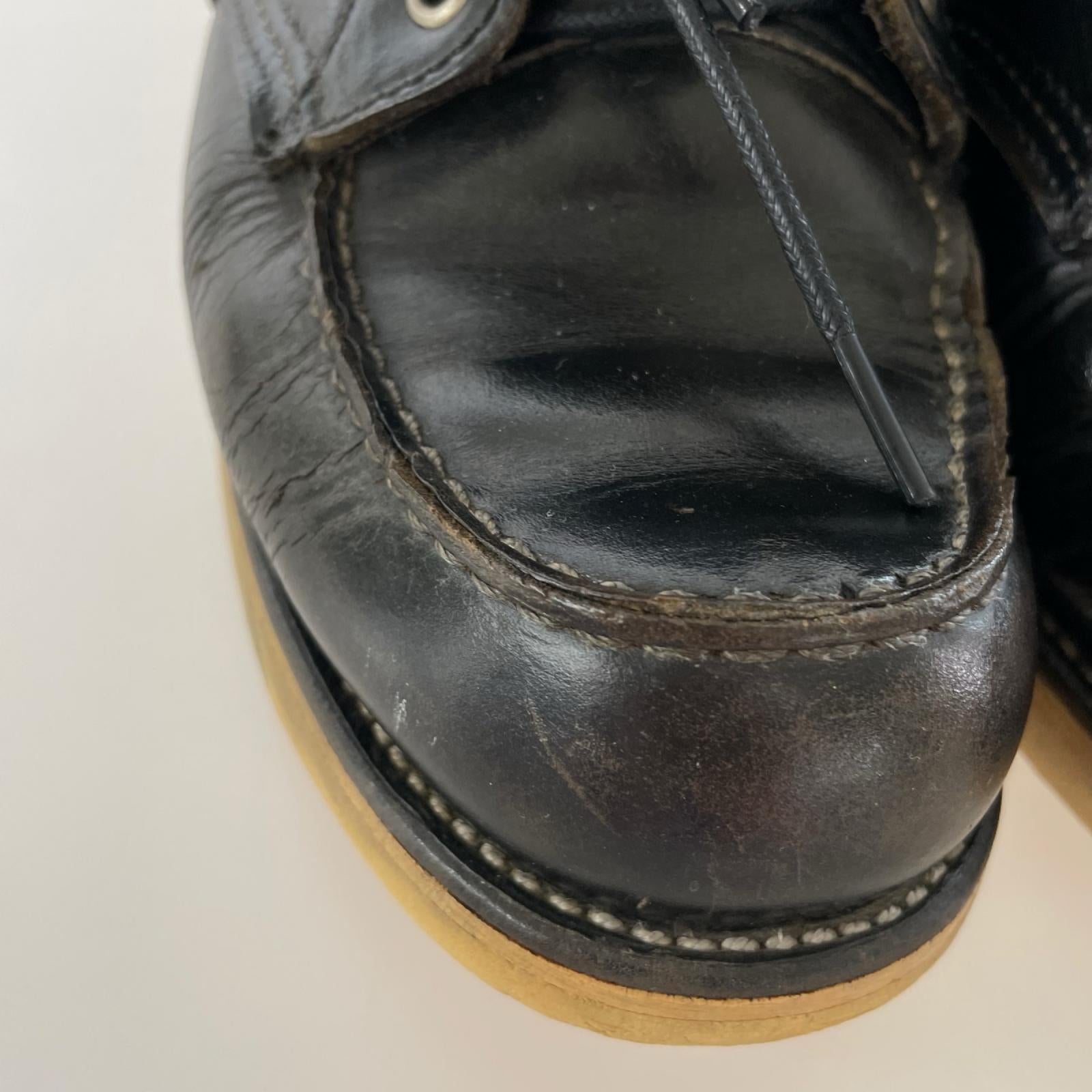 ブーツ RED WING ｱｲﾘｯｼｭｾｯﾀｰ 犬ﾀｸﾞ復刻 黒 (7 1/2E) ブラック
