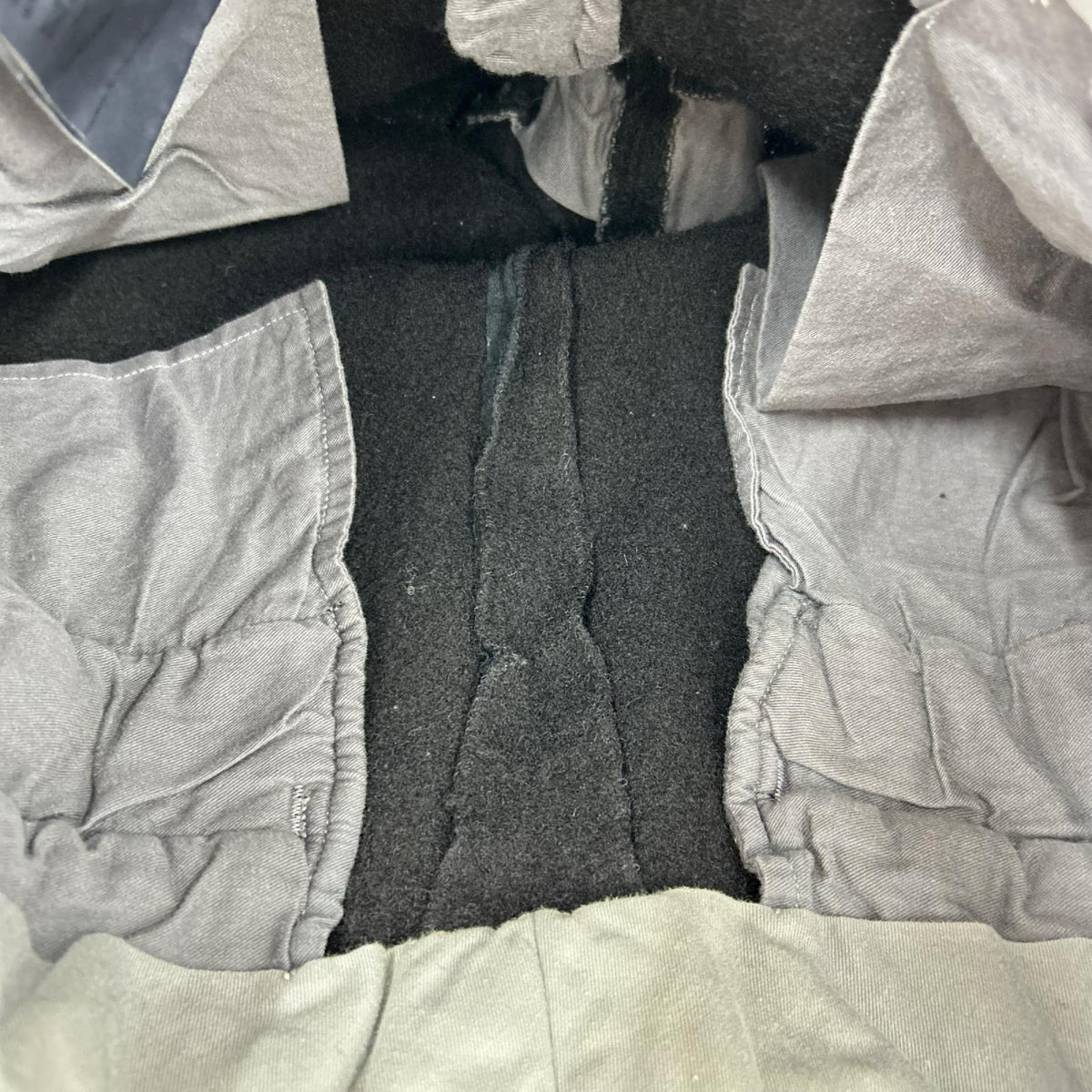 パンツ HOMME PLUS 22AW ノマド期 ウール縮絨スラックスパンツ L ブラック
