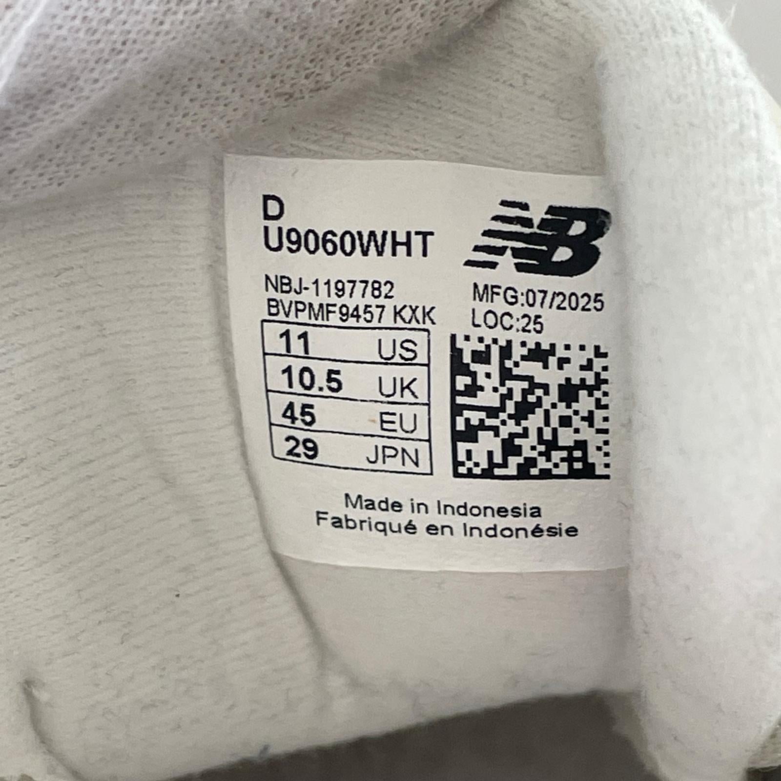 スニーカー U9060WHT（29.0） 29cm (US11 UK10 1/2 EU48) ホワイト