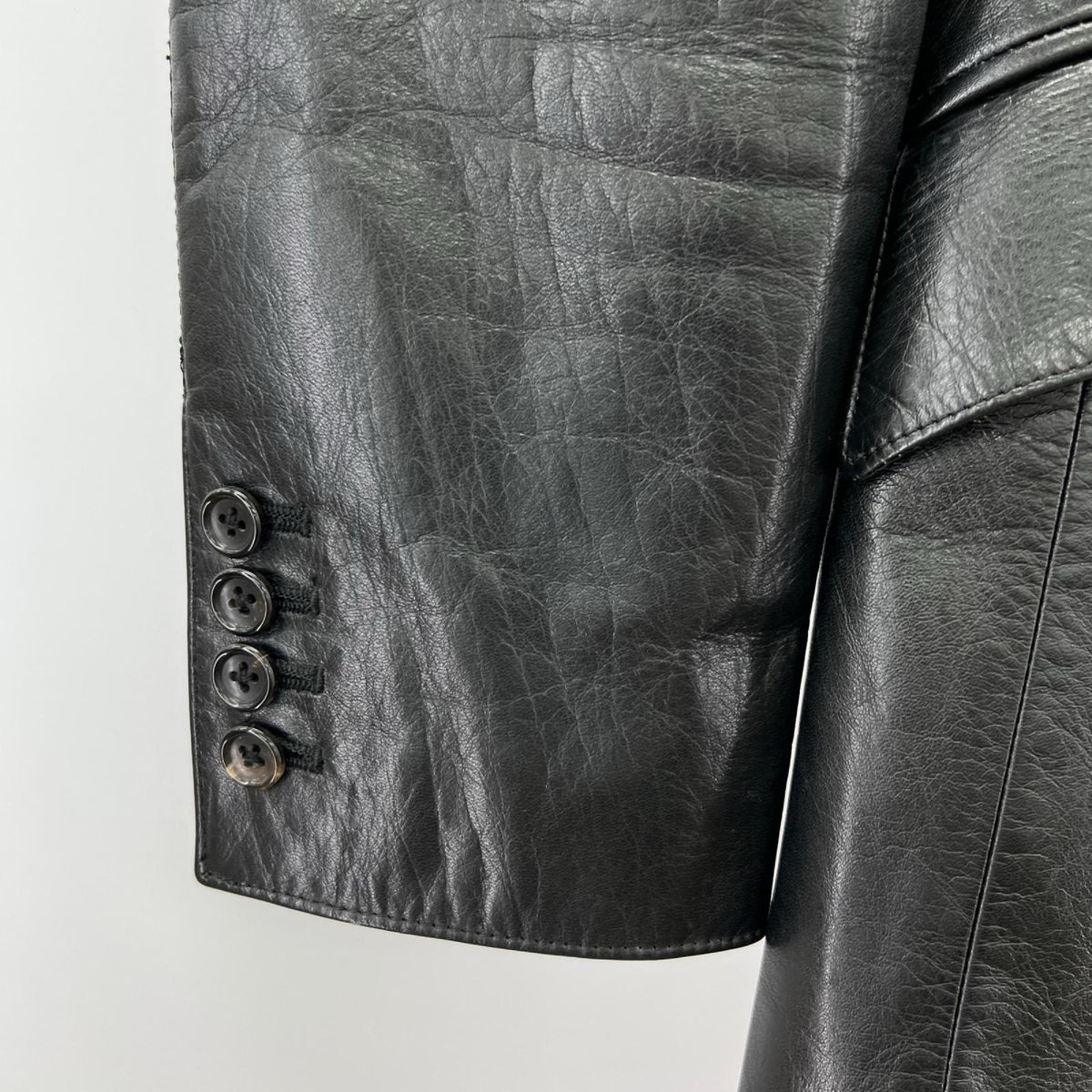 ジャケット 5351 POUR LES HOMMES ﾚｻﾞｰﾃｰﾗｰﾄﾞｼﾞｬｹｯﾄ 2 ﾌﾞﾗｯｸ ブラック