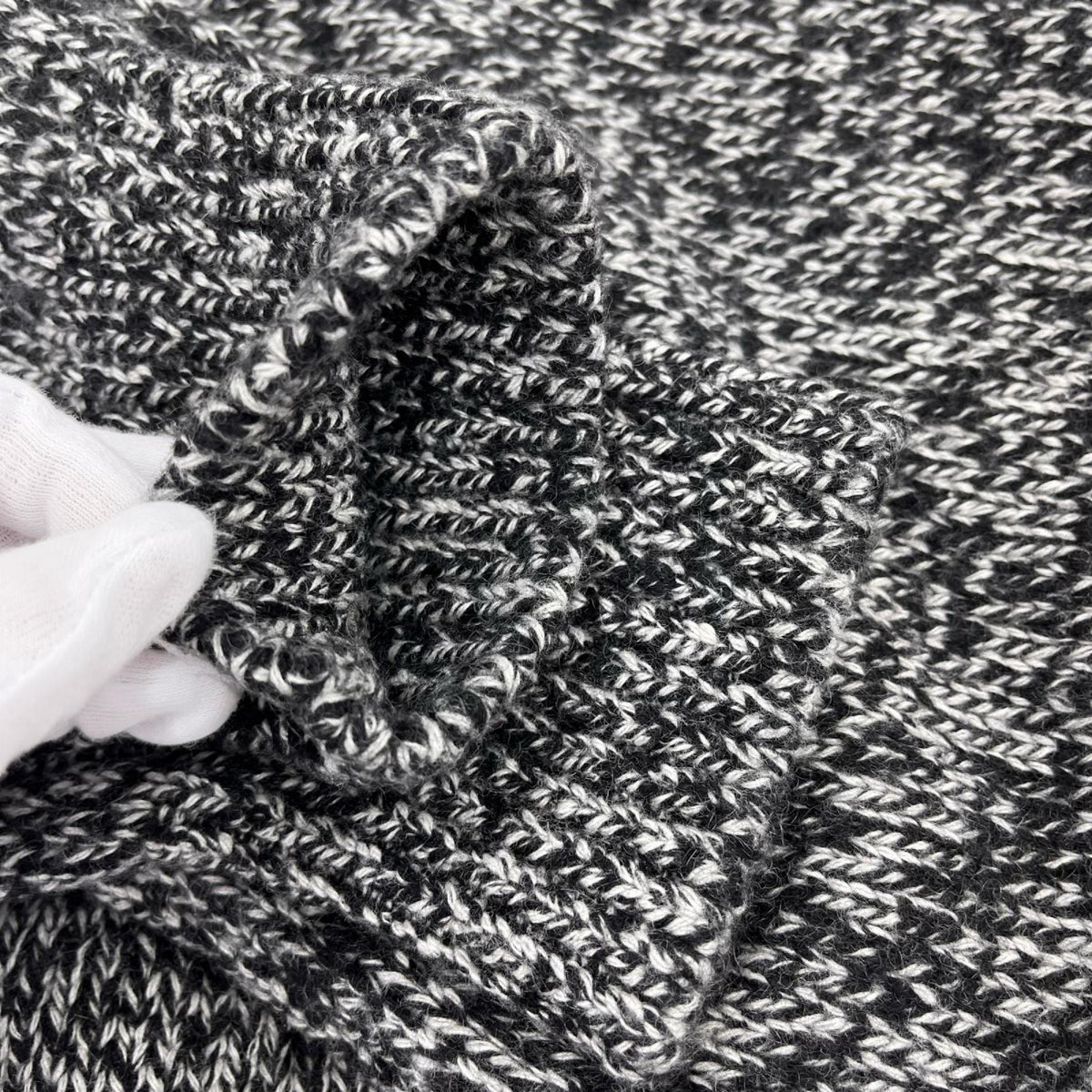 ニット CASHMERE MELANGE KNIT M ブラック