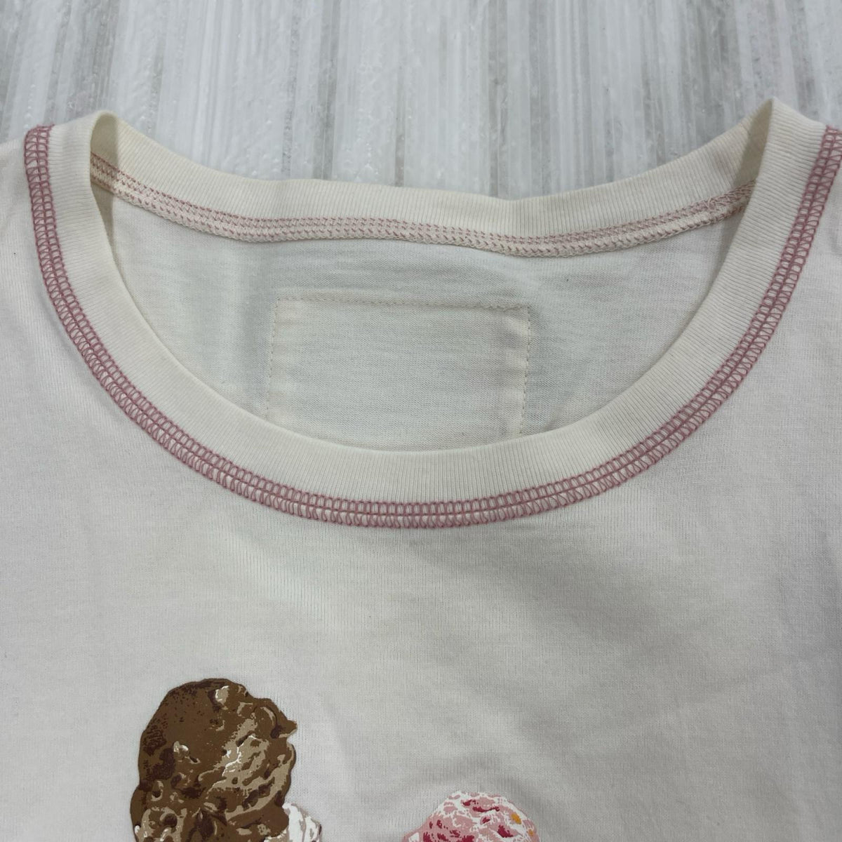 半袖Ｔシャツ PINK HOUSE S/STee ｱｲｽｸﾘｰﾑ ﾍﾞｰｼﾞｭ (1) ベージュ
