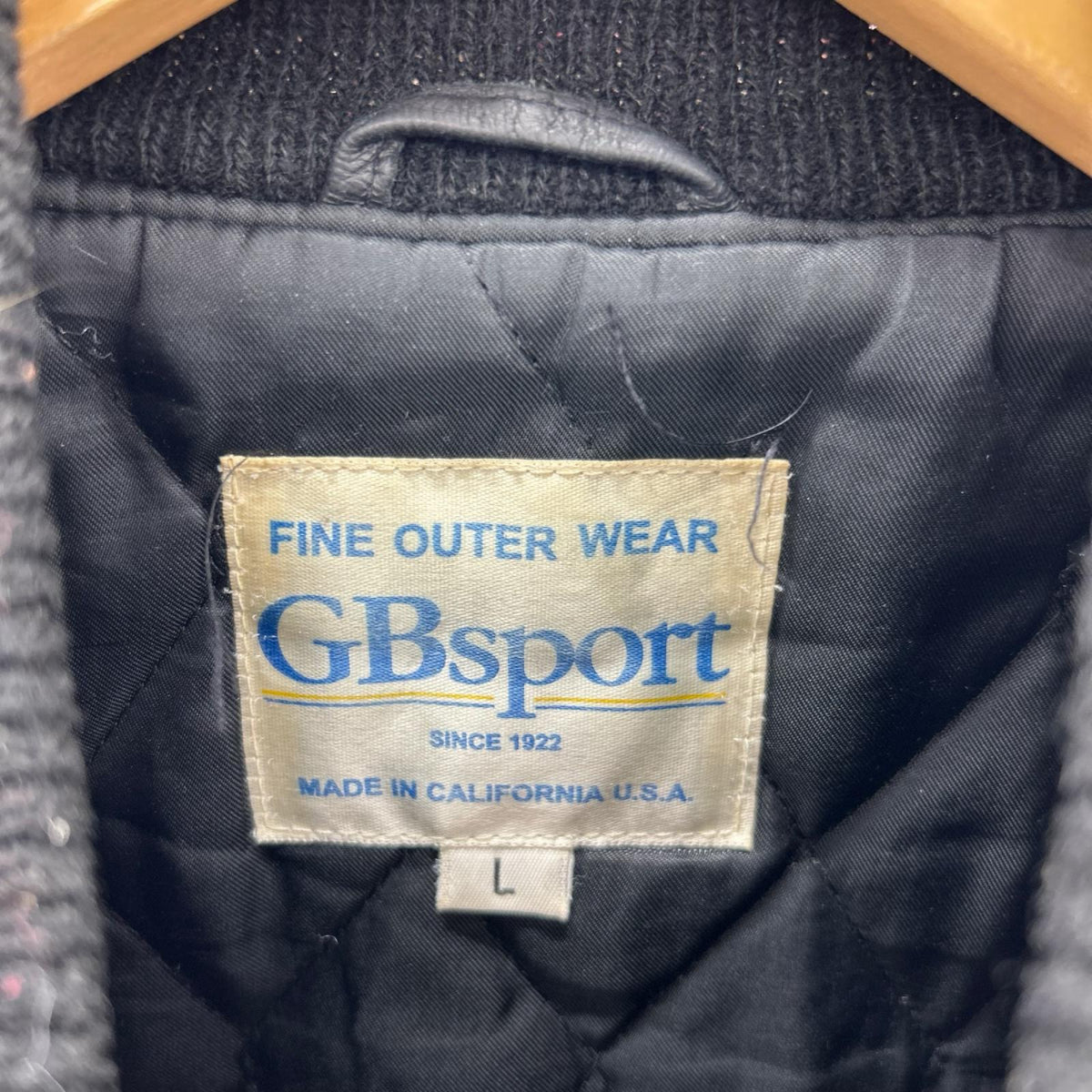 ブルゾン GB SPORTS ブルゾン USA製 黒 L ブラック