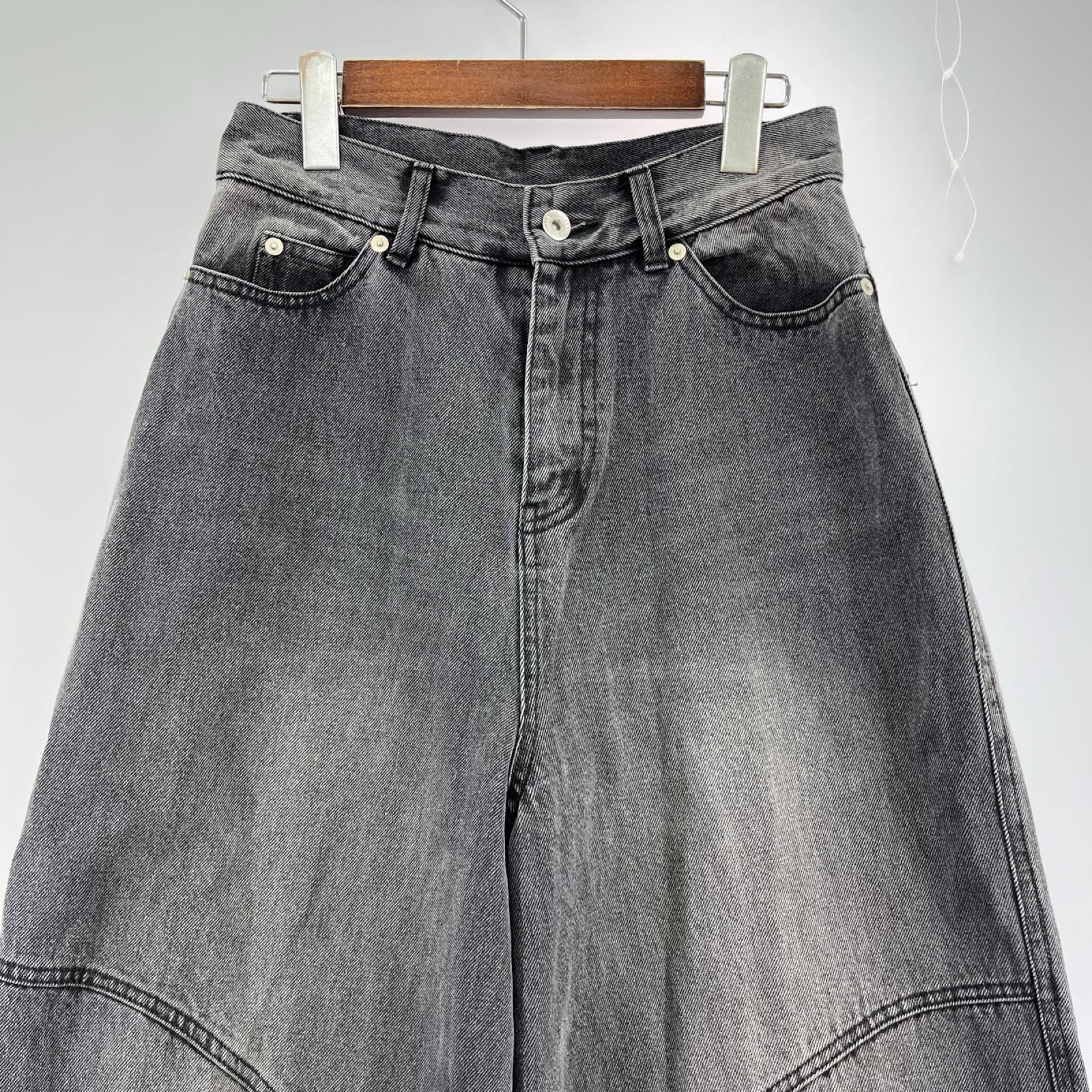 デニムパンツ ﾌｪｲｸﾌﾞｰﾂﾃﾞﾆﾑ 31251465610 黒 38 ブラック