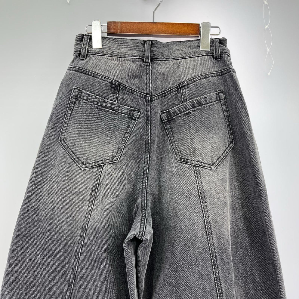 デニムパンツ ﾌｪｲｸﾌﾞｰﾂﾃﾞﾆﾑ 31251465610 黒 38 ブラック