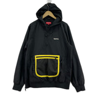 パーカー Supreme 14ss mesh pocket pullover 黒 (M) M ブラック