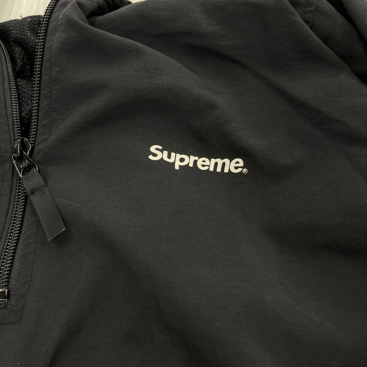 パーカー Supreme 14ss mesh pocket pullover 黒 (M) M ブラック